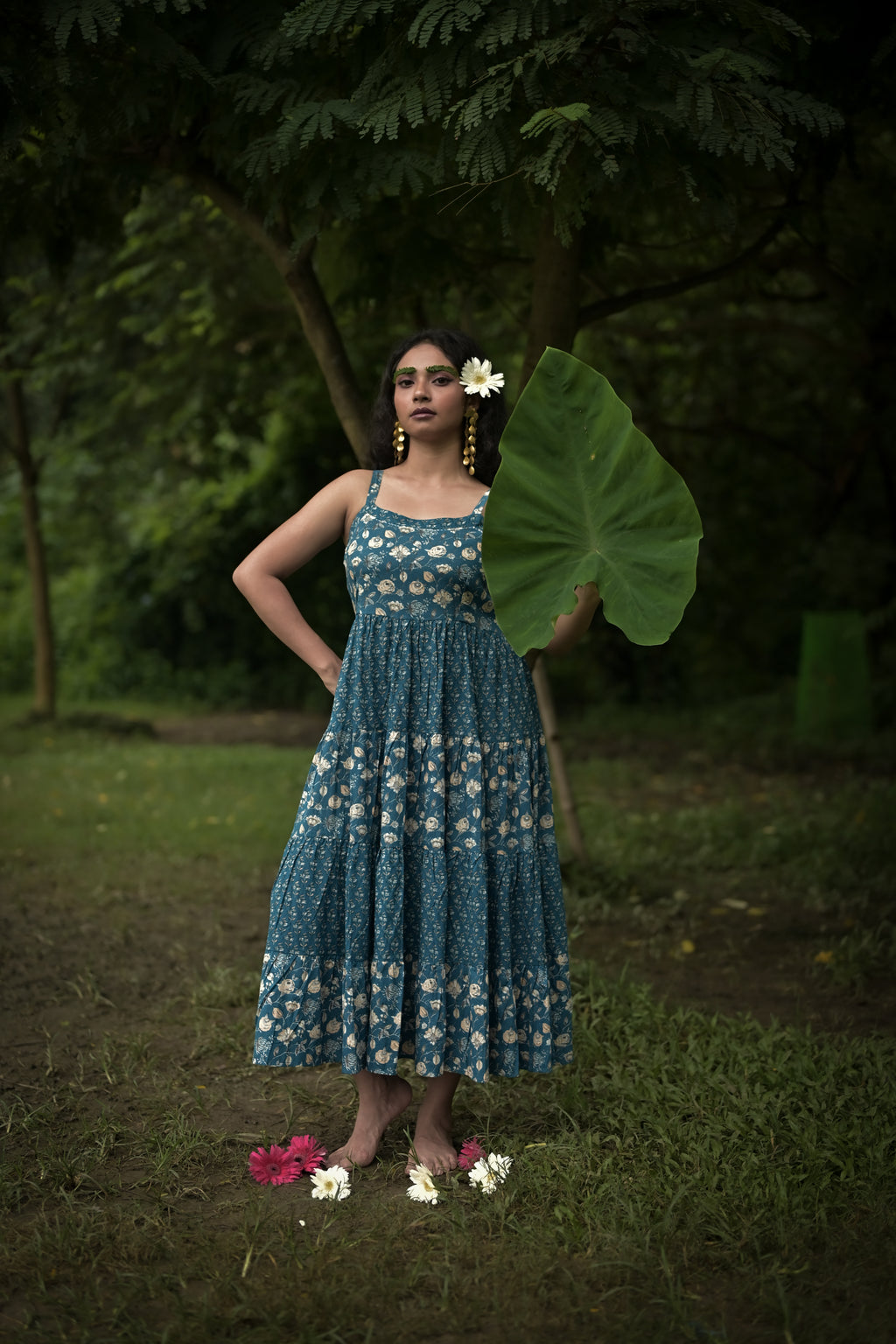 Blue Meadow Floral Dress
