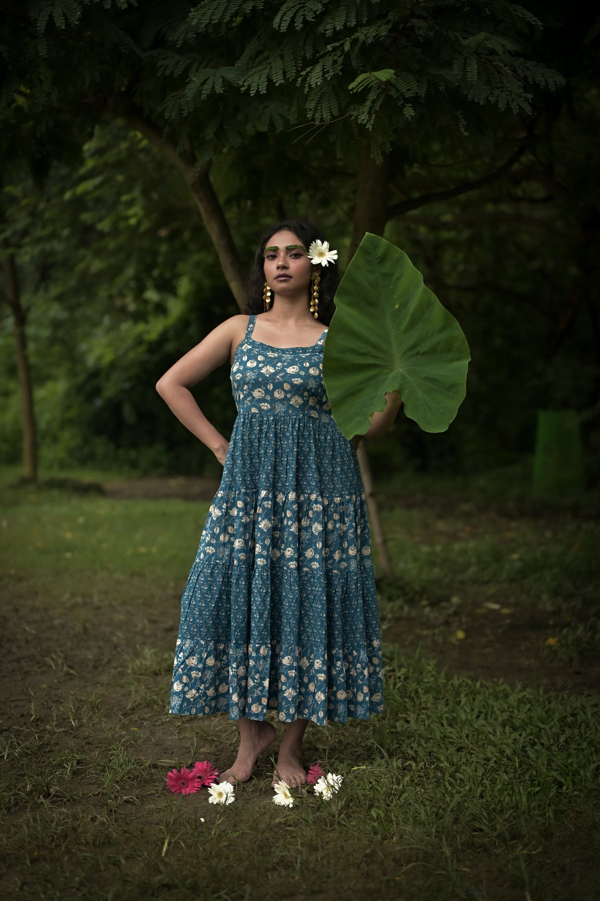 Blue Meadow Floral Dress