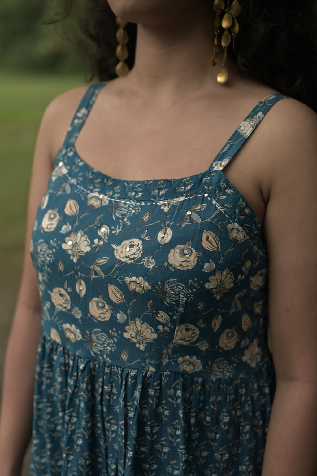 Blue Meadow Floral Dress